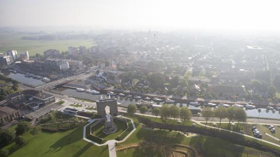 Luchtbeeld van Diksmuide